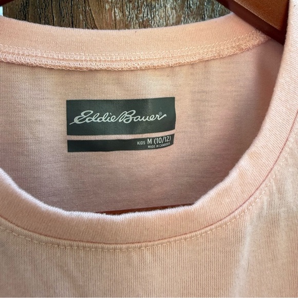 EDDIE BAUER Girls Pink Tee Shirt Rainbow Graphic Size 10/12 - Picture 2 of 9